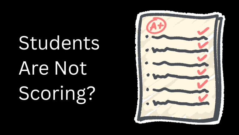students are not scoring